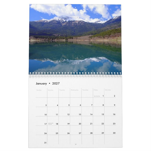 Images of Greece Calendar (Jan 2027)