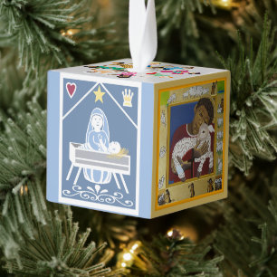 Images of Jesus Cube Ornament