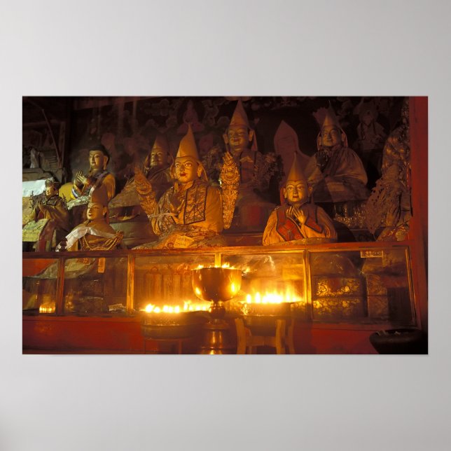 Images of Lamas at the Sara Monastery, Lhasa, Poster (Front)