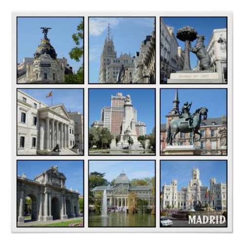 Images of Madrid collection Poster