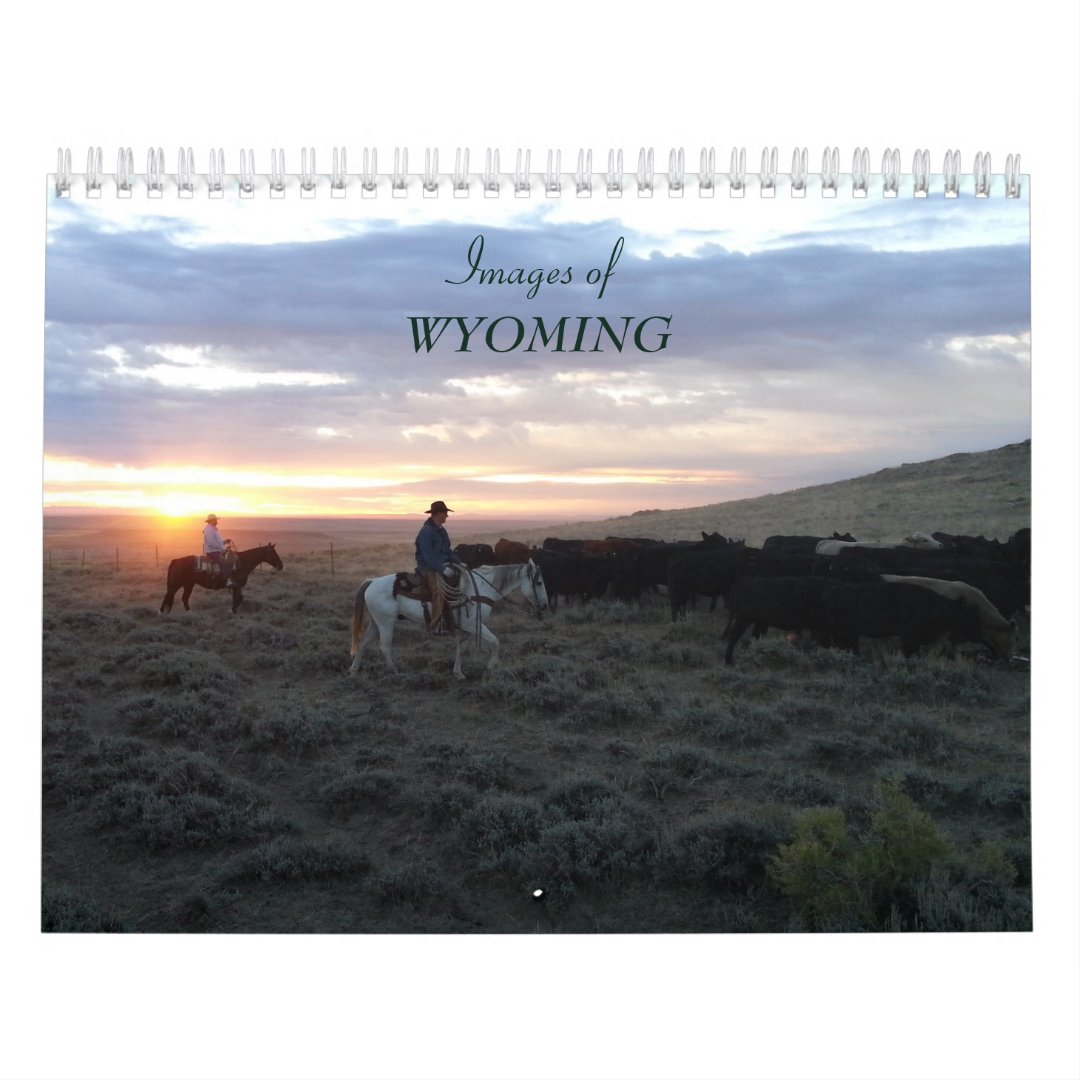 Images of Wyoming Calendar | Zazzle