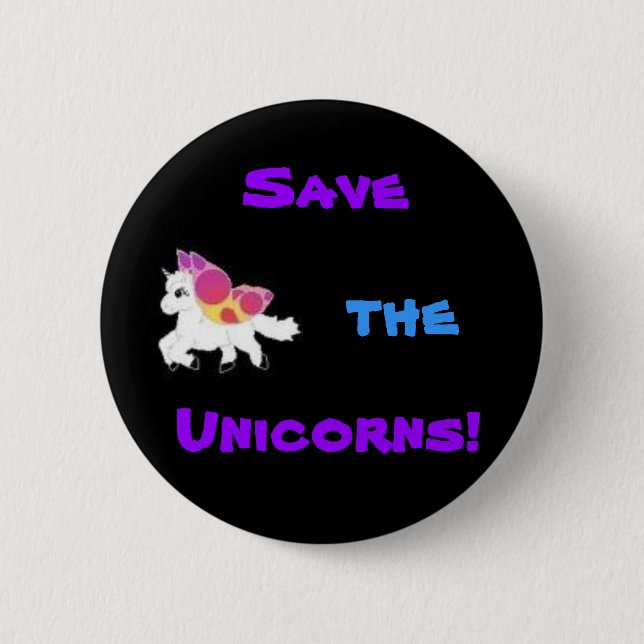 images, Save, the, Unicorns! Button (Front)