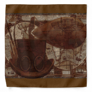 Imaginarium Steampunk Mixed Media Bandana