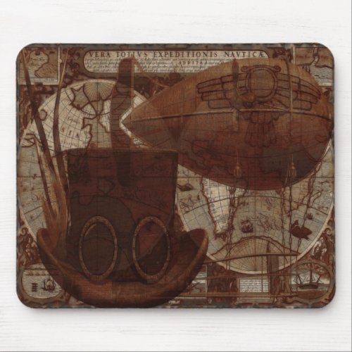 Imaginarium Steampunk Mixed Media Mouse Pad