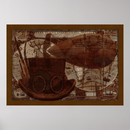 Imaginarium Steampunk Mixed Media Poster