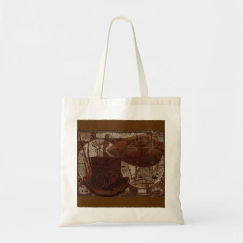 Imaginarium Steampunk Mixed Media Tote Bag