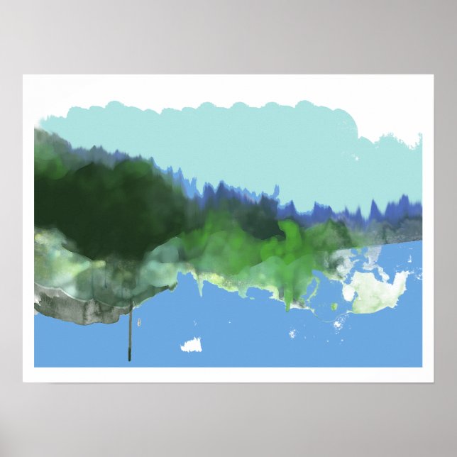 Imaginary Art Landscape Poster (Front)