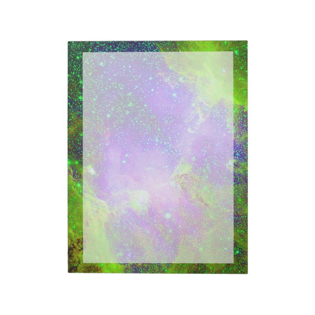 Imaginary Galaxy Nebula space image, Notepad (Rotated)
