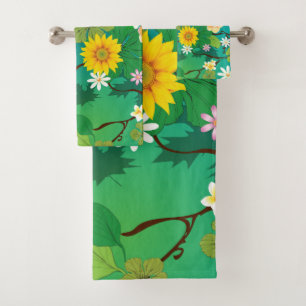 Imaginary Jungle 1 Bath Towel Set