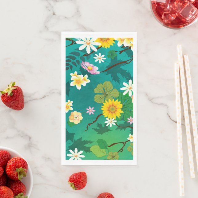 Imaginary Jungle 1 Paper Guest Towels (Insitu)