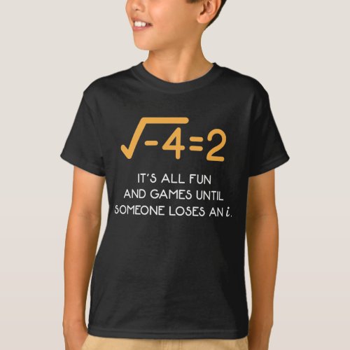 Imaginary number Mathematician  Funny Math Nerd T_Shirt