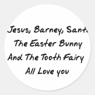Imaginary Playmates Classic Round Sticker
