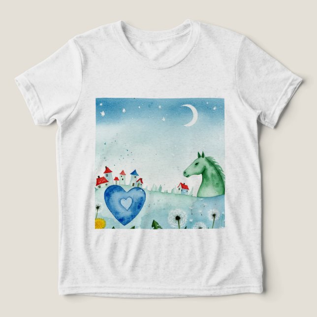 Imaginary scene Tri-Blend shirt (Design Front)
