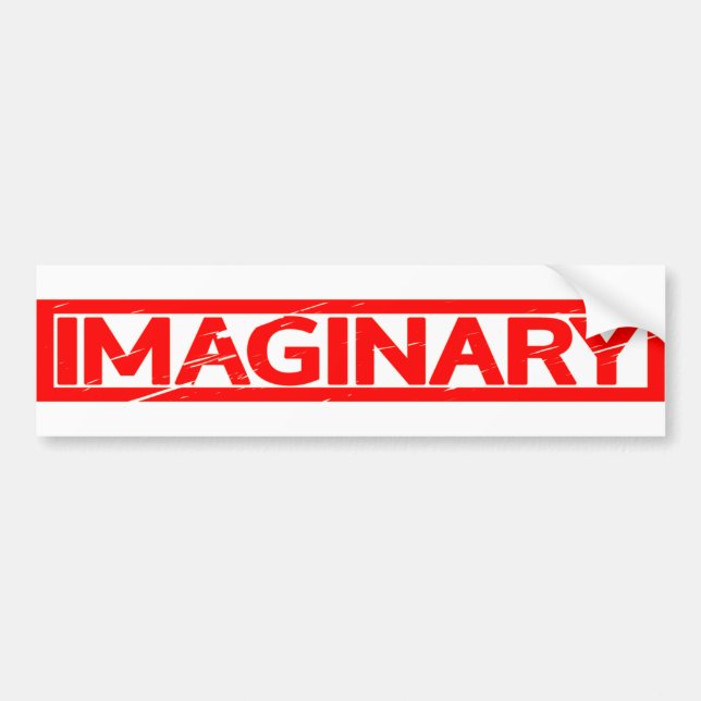 Imaginary Stamp Bumper Sticker (Front)