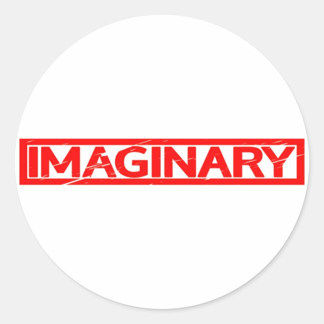 Imaginary Stamp Classic Round Sticker (Front)