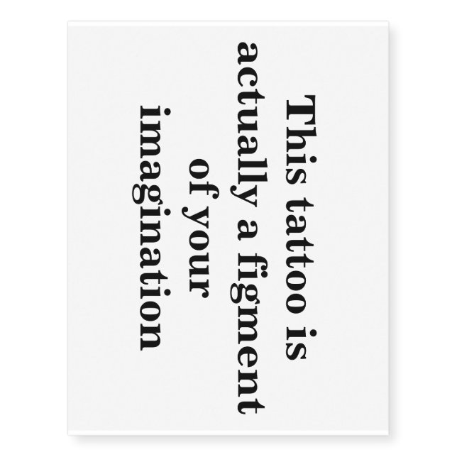 Imaginary Tattoo (Large) (Front)