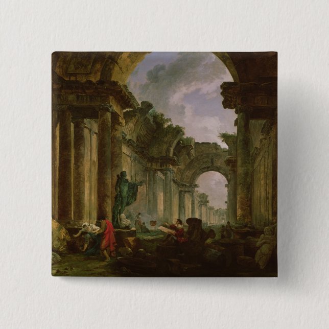 Imaginary View of the Grand Gallery of the Pinback Button (Front)