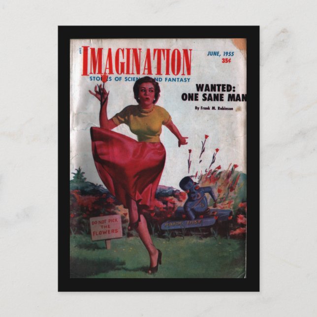 Imagination - 1955-6_Pulp Art Postcard (Front)