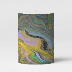 Imagination 1 Abstract Acrylic Geode Candle