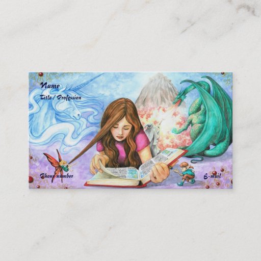 Customizable Imagination Business Card Template