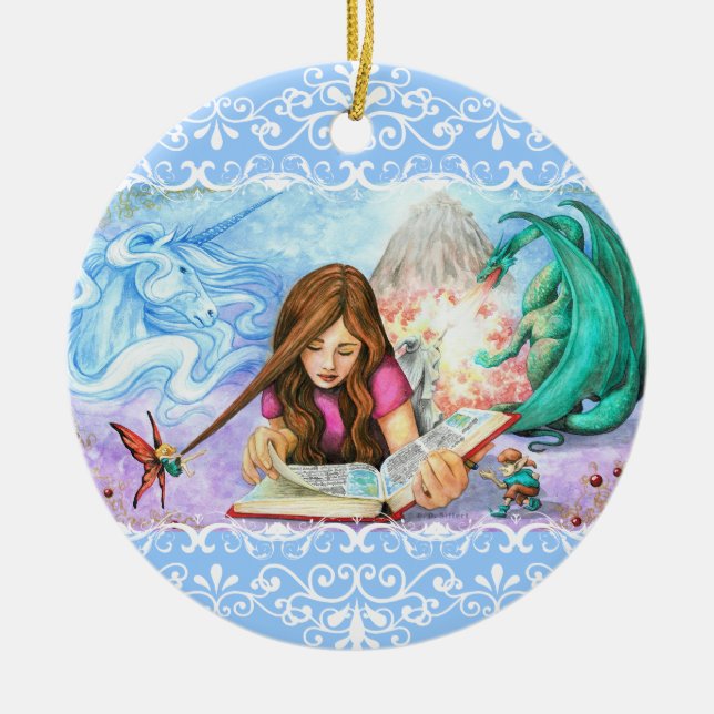 Imagination Ceramic Ornament (Front)