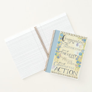 Imagination - Charles Haanel Quote Spiral Notebook
