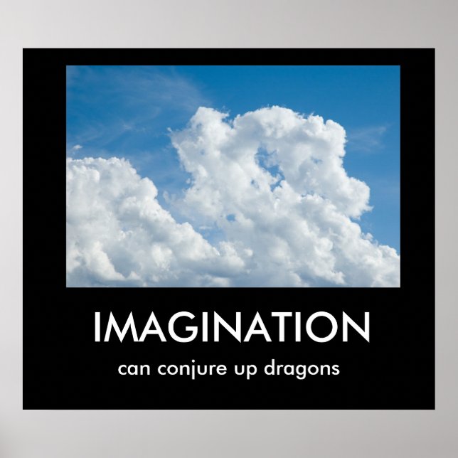 Imagination Demotivational Poster (Front)
