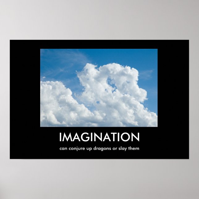 Imagination Demotivational Poster (Front)