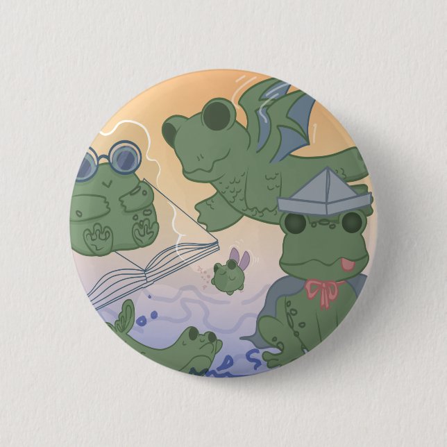 Imagination Frog Pin (Front)