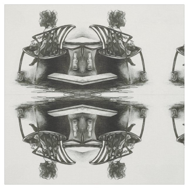 Imagination fuels my reality fabric (Swatch)