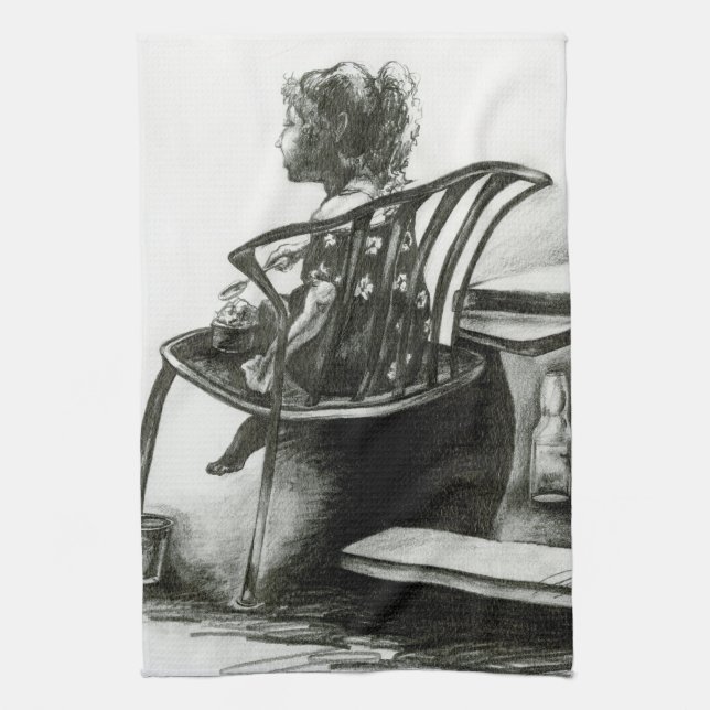 Imagination Fuels my Reality Kitchen Towel (Vertical)