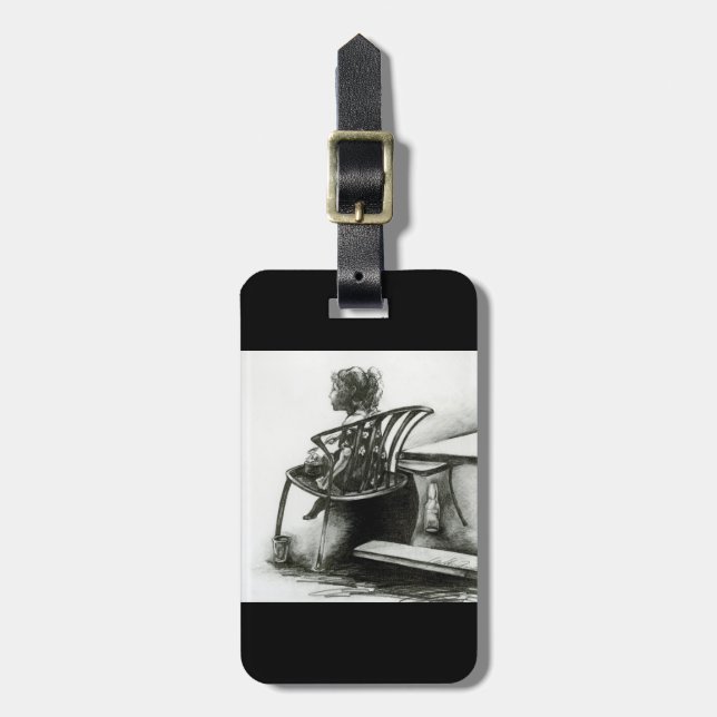 Imagination Fuels my Reality Luggage Tag (Front Vertical)