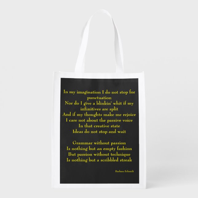 Imagination  grocery bag (Back)