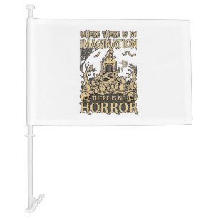 Imagination Horror Halloween Haunted House Cemeter Car Flag