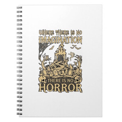 Imagination Horror Halloween Haunted House Cemeter Notebook