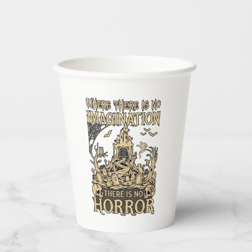 Imagination Horror Halloween Haunted House Cemeter Paper Cups