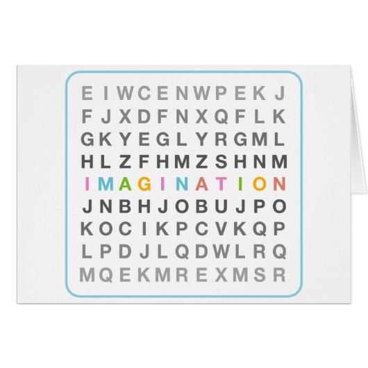 Imagination in Puzzle Cards (Front Horizontal)