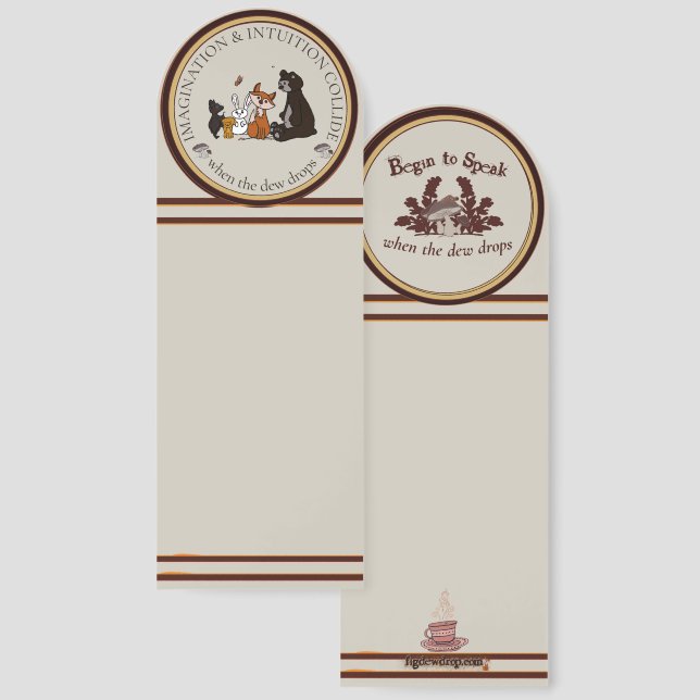 Imagination & Intuition Collide  Bookmark (Front & Back)