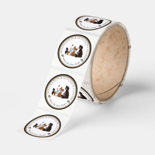 Imagination & Intuition Collide Round Sticker