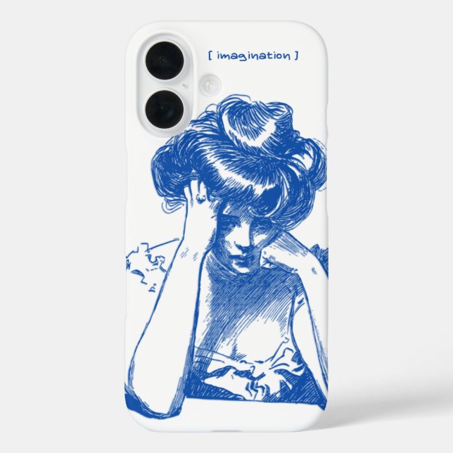 "Imagination" iPhone Case – Creative & Minimalist  (Back)