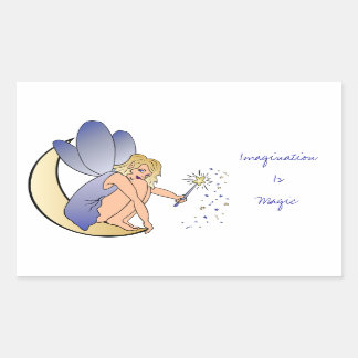 Imagination is Magic Fairy Rectangular Sticker
