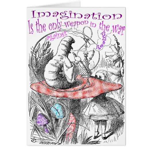 Imagination is the only weapon in the war... cards (Front)