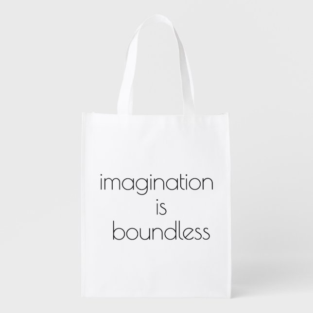 Imagination Reusable Grocery Bag (Front)