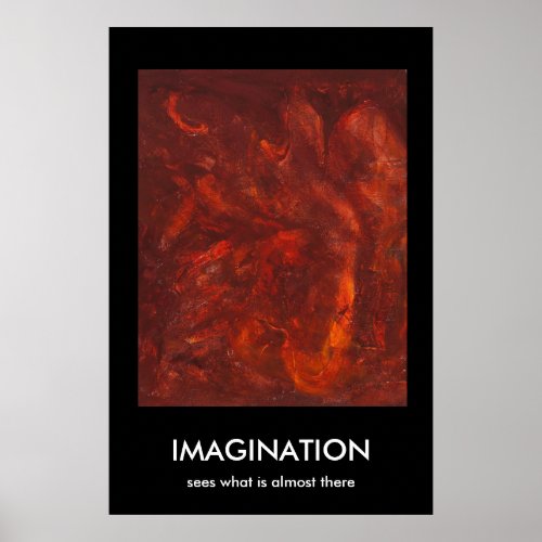 IMAGINATION sees what is almost there Poster