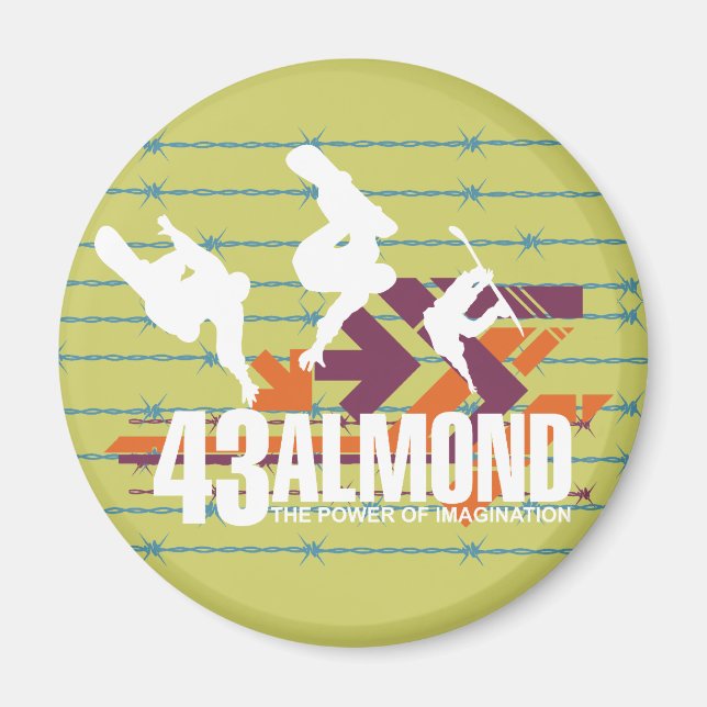 Imagination Snowboarding T-shirts and Gifts Magnet (Front)