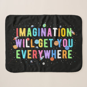 Imagination Will Get You Everywhere Sherpa Blanket