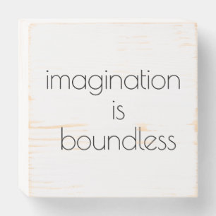 Imagination Wood Box Sign
