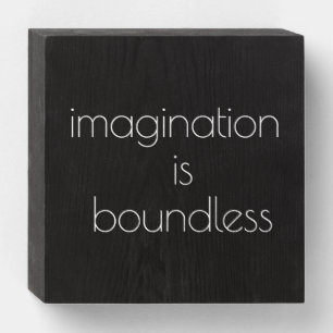 Imagination Wood Box Sign