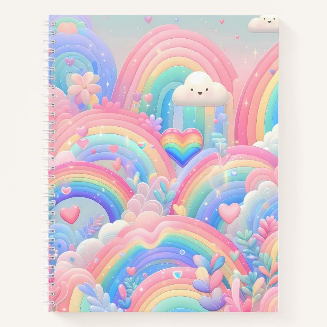 Imaginative and colorful patterns notebook (Front)