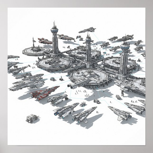 Imaginative Space Port Poster (Front)